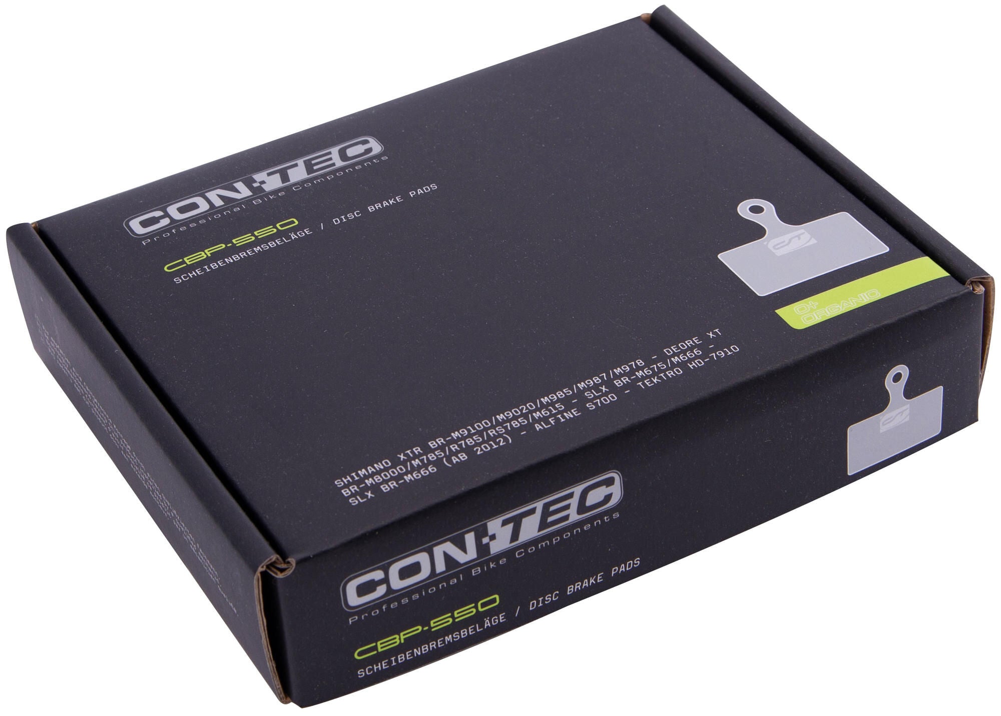 Contec schijfremblok discstop+ cbp-550 ct disc brakepad cbp-550 organic, box 25pr