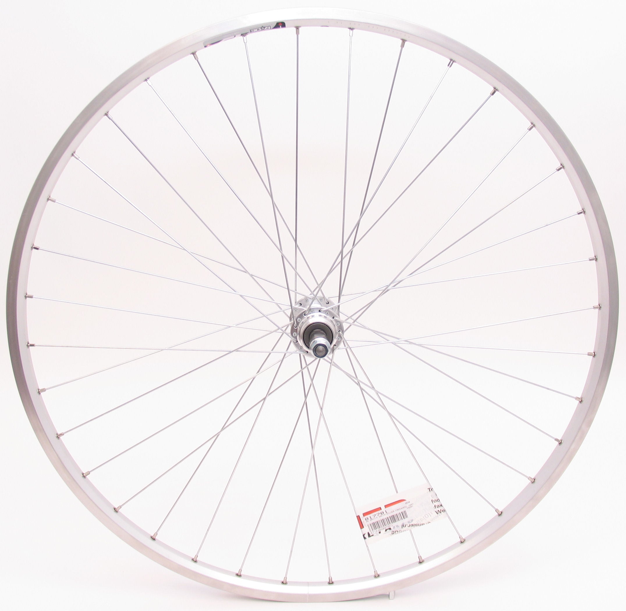 Achterwiel 28 x 1 4 zac19 freewheel vast - zilver