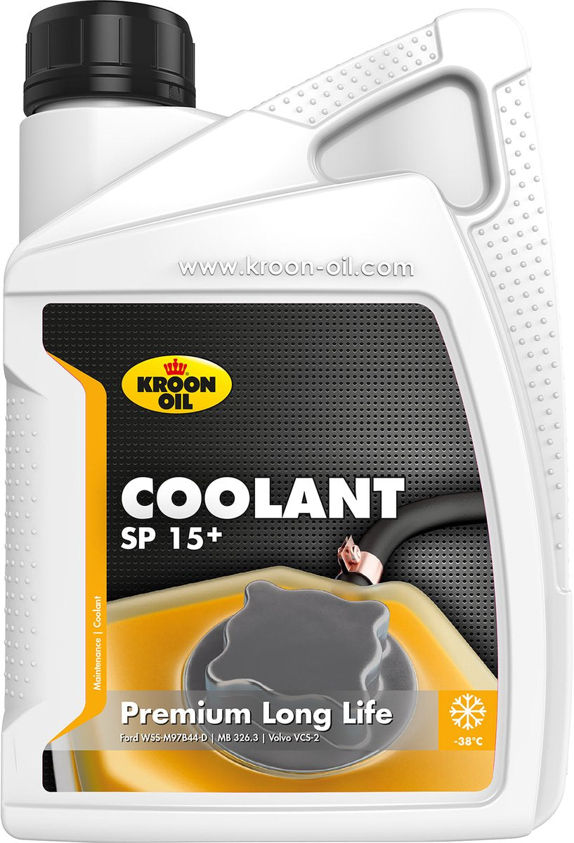 Kroon-oil coolant sp 15+ - long life koelvloeistof - 1 liter - oranje