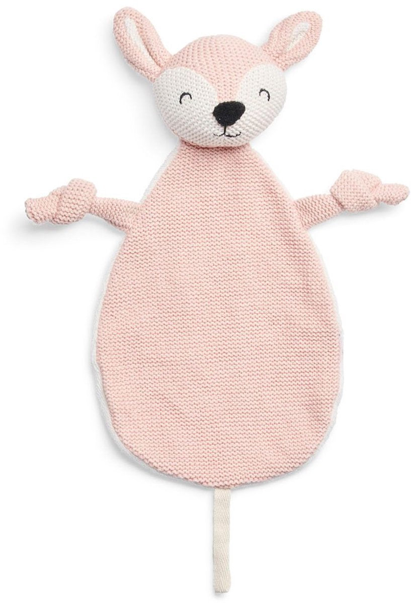 Jollein - knuffeldoekje deer (pale pink) - speenknuffel, speendoekje baby, speendoek - katoen
