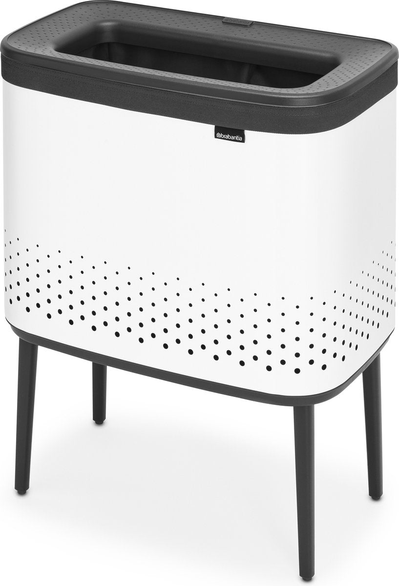 Brabantia bo wasmand - met deksel - 60 l - white