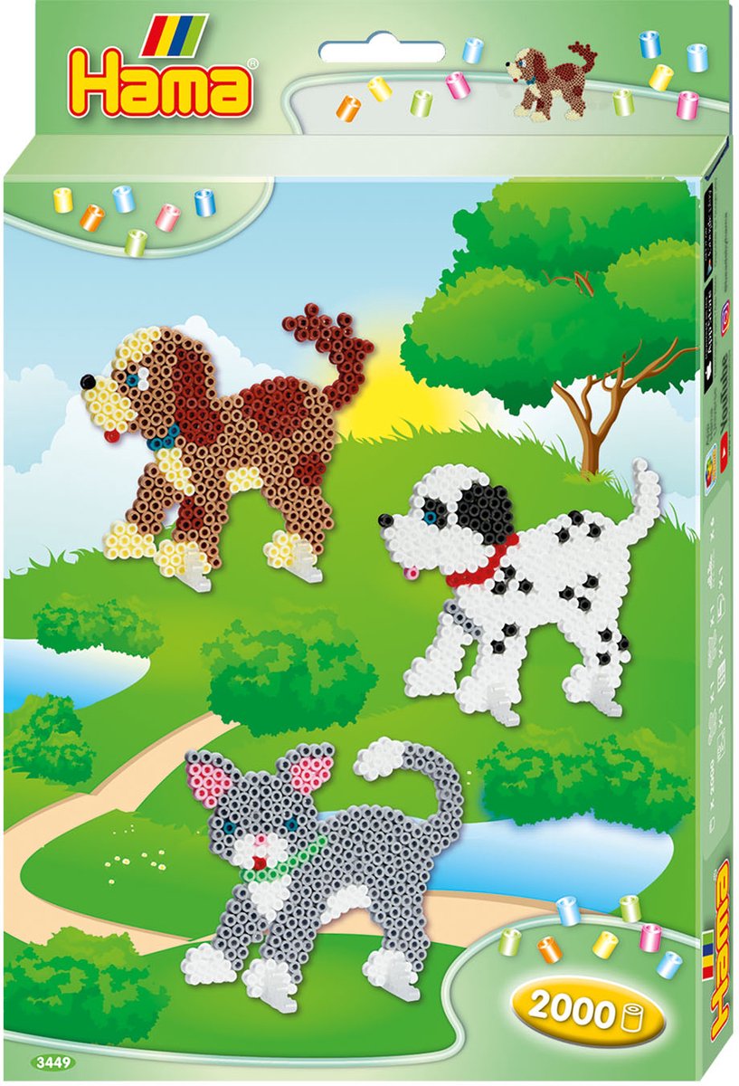 Hama strijkkralen dieren 2000 kralen | 2 stuks