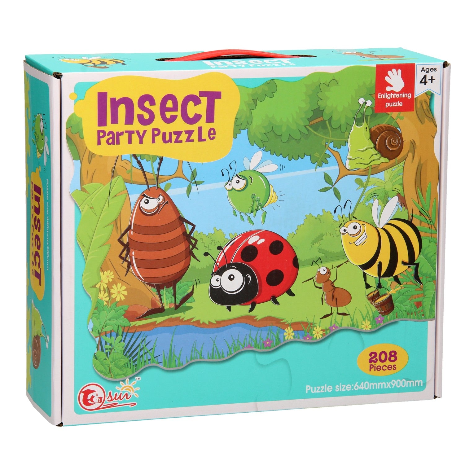 Insectenfeest Mega Puzzel, 208st. (90x64cm)