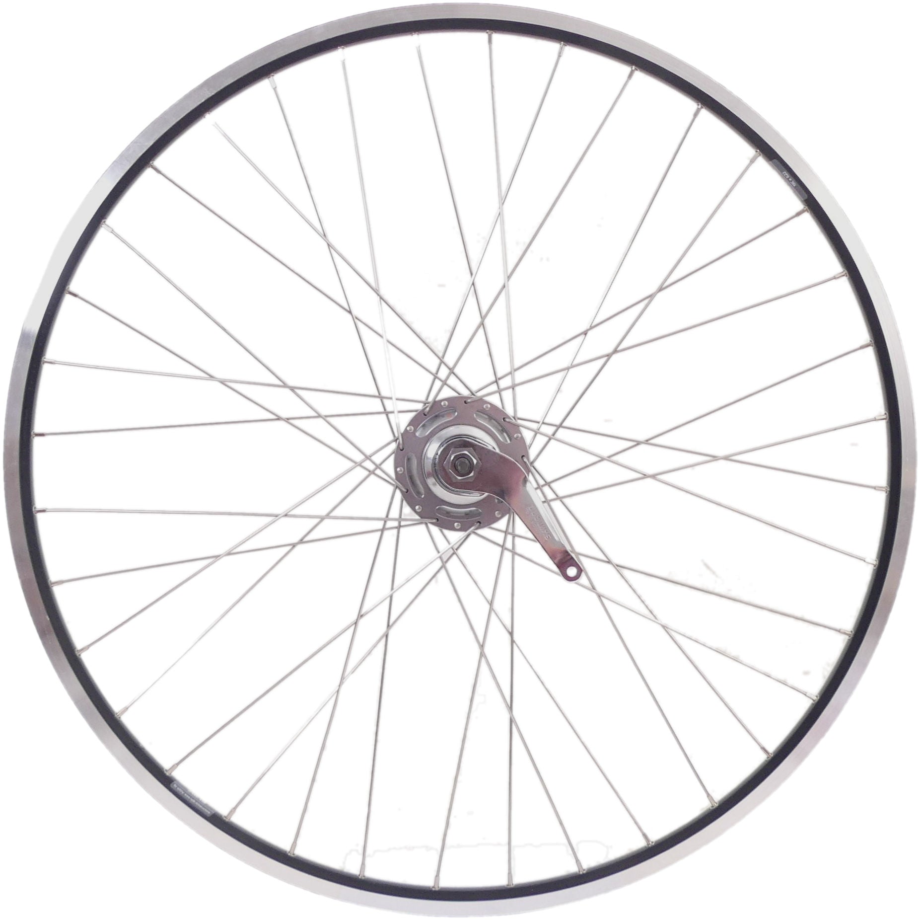 Shimano achterwiel 28 622 x 19c ryde zac19 velg met nexus 7 remnaaf - zwart zilver