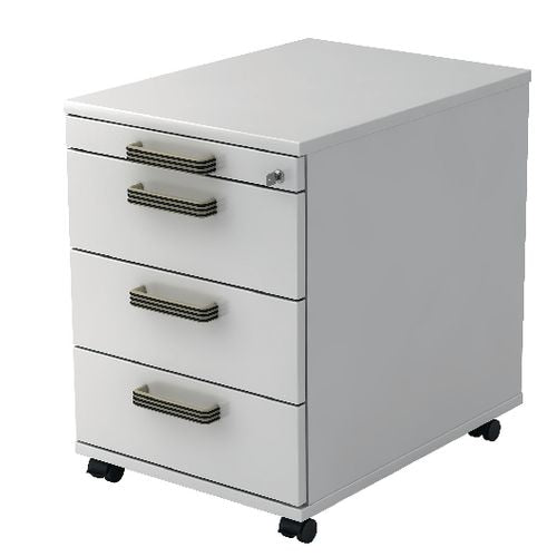 Bach mobiel ladenblok hammerer ac30 sg melamine 428x580x590mm 4 laden wit