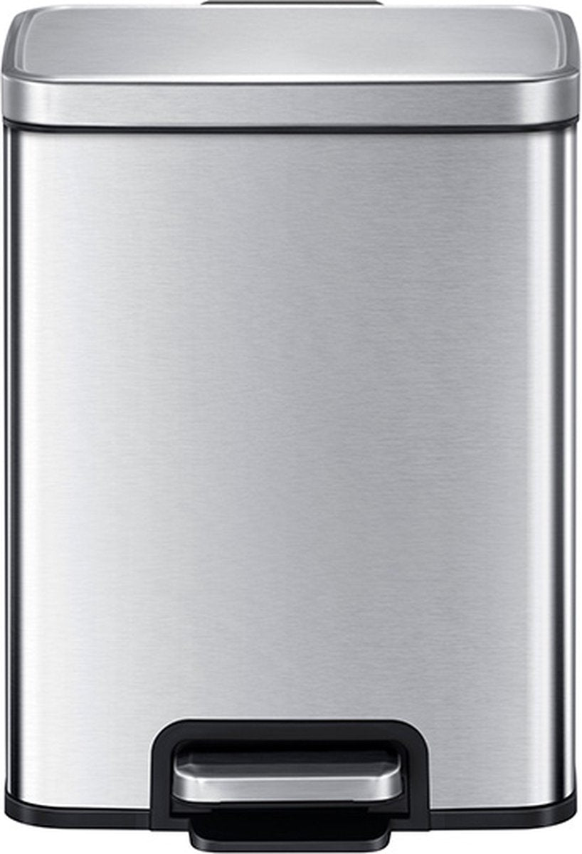 Eko - madison pedaalemmer 6 liter - stainless steel plastic - misty mat rvs - prullenbak