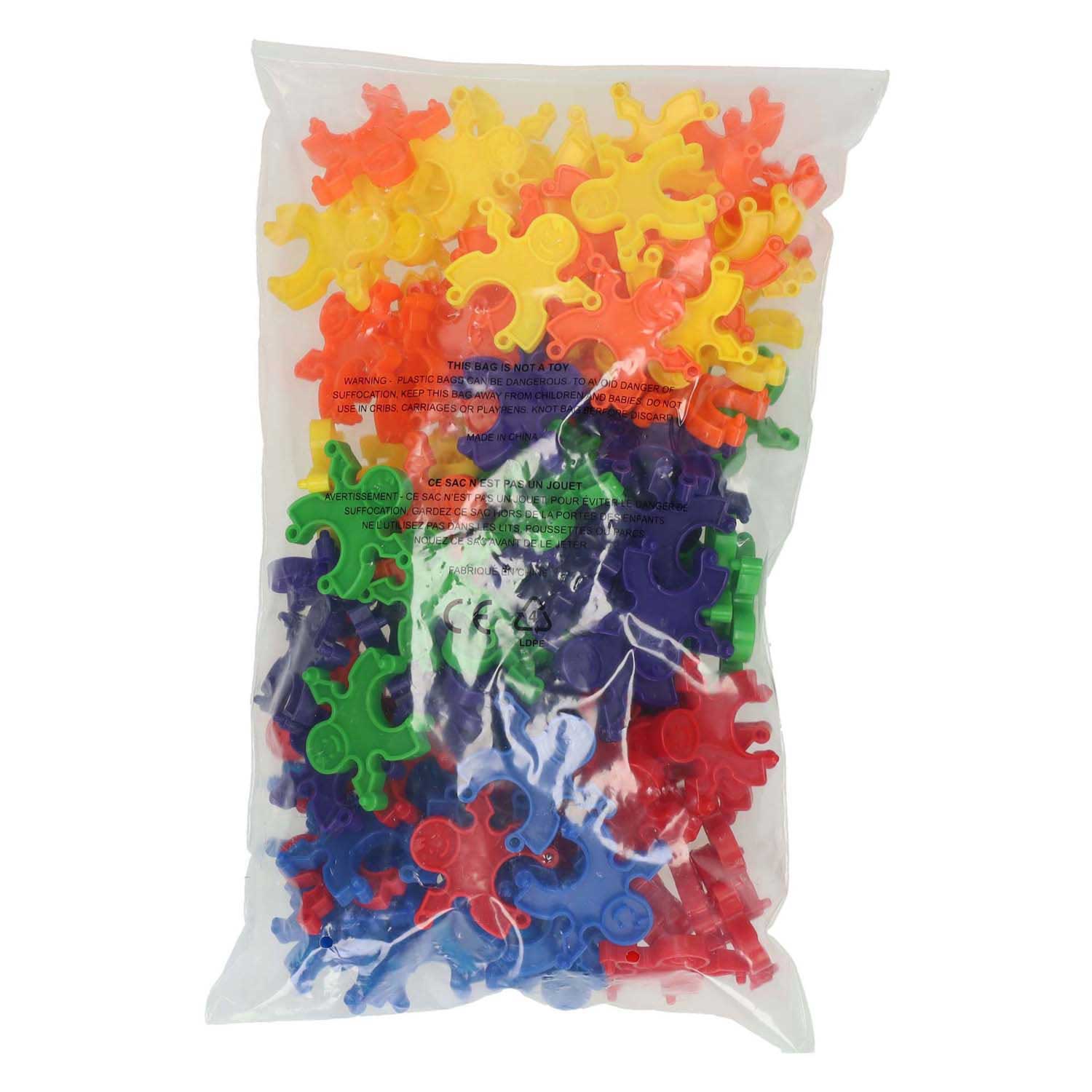 Gekleurde bouwpoppetjes, 36st.