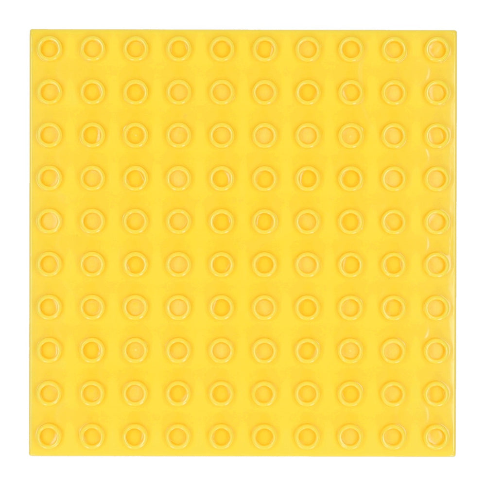Bouwplaat geel - 16x16cm
