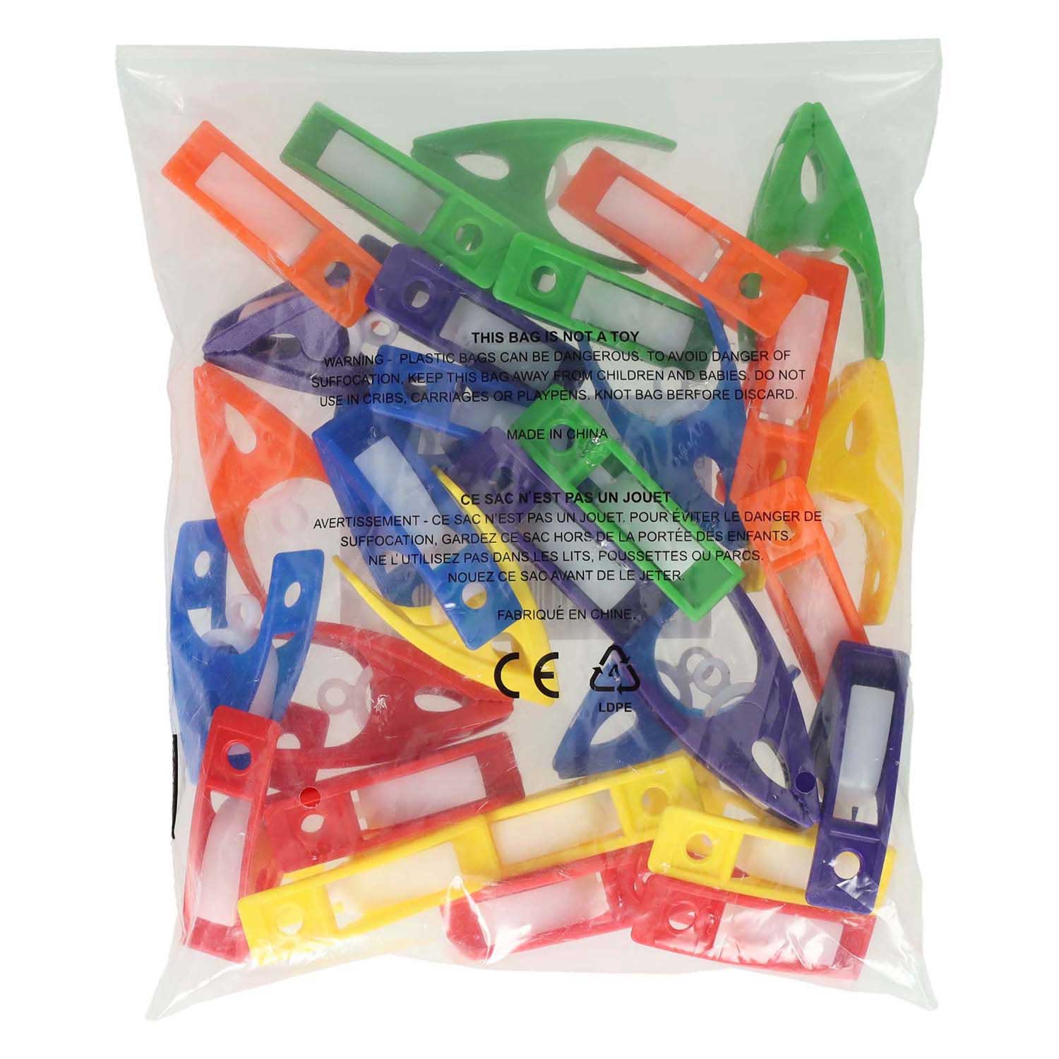 Kleurrijke clips - 30st.