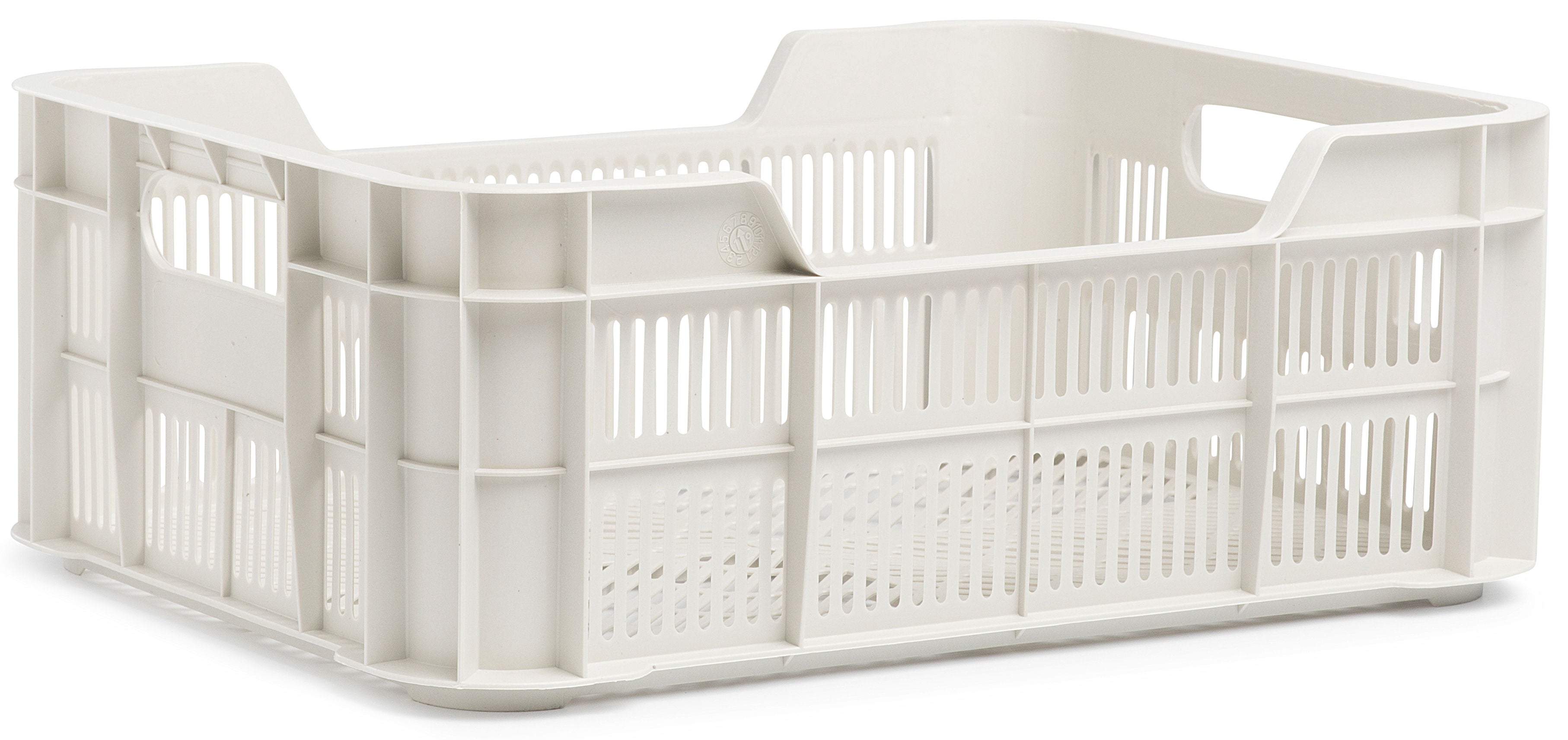 Urban proof fietskrat helsinki kunststof 11l 40x30x15 cm licht grijs