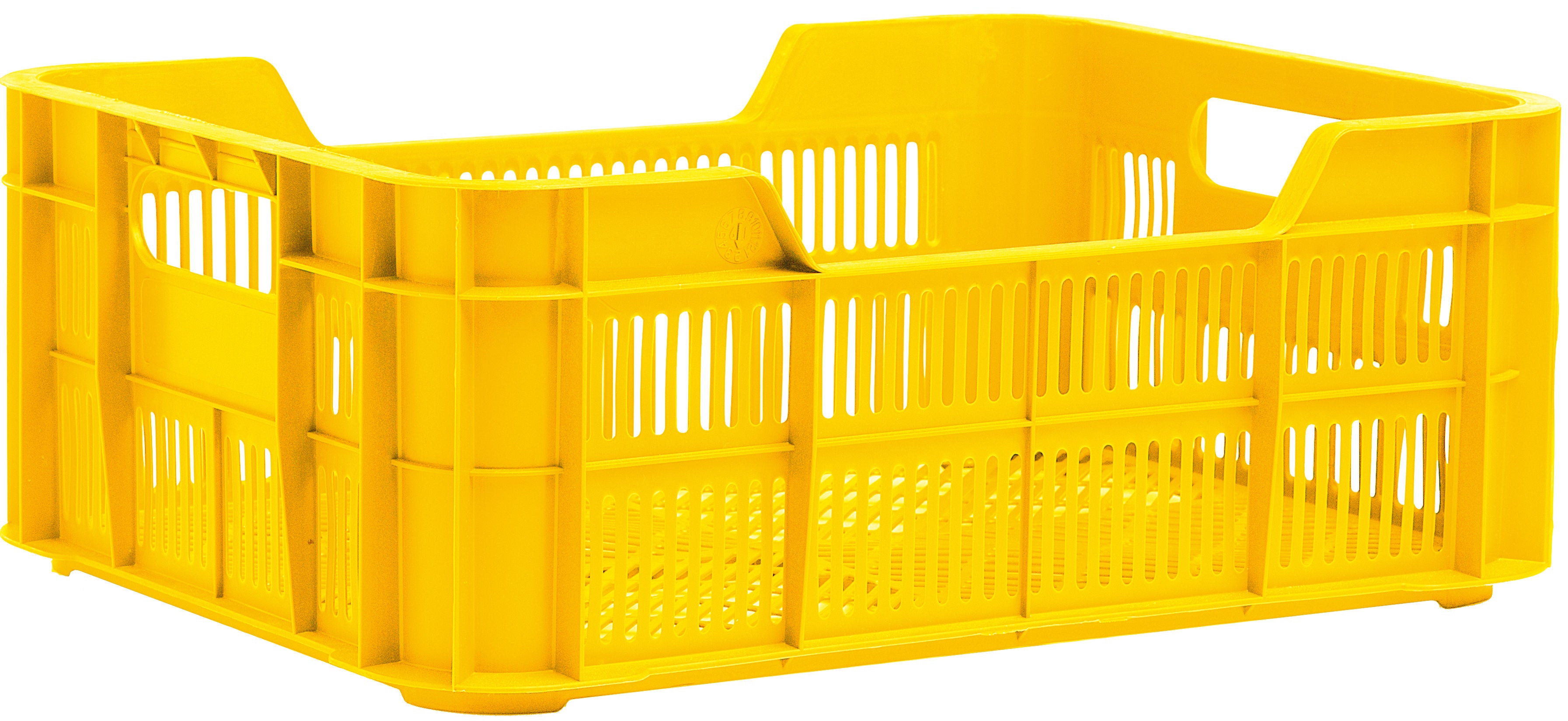 Gerecyclede fietskrat Urban Proof Helsinki 11 liter - oker geel