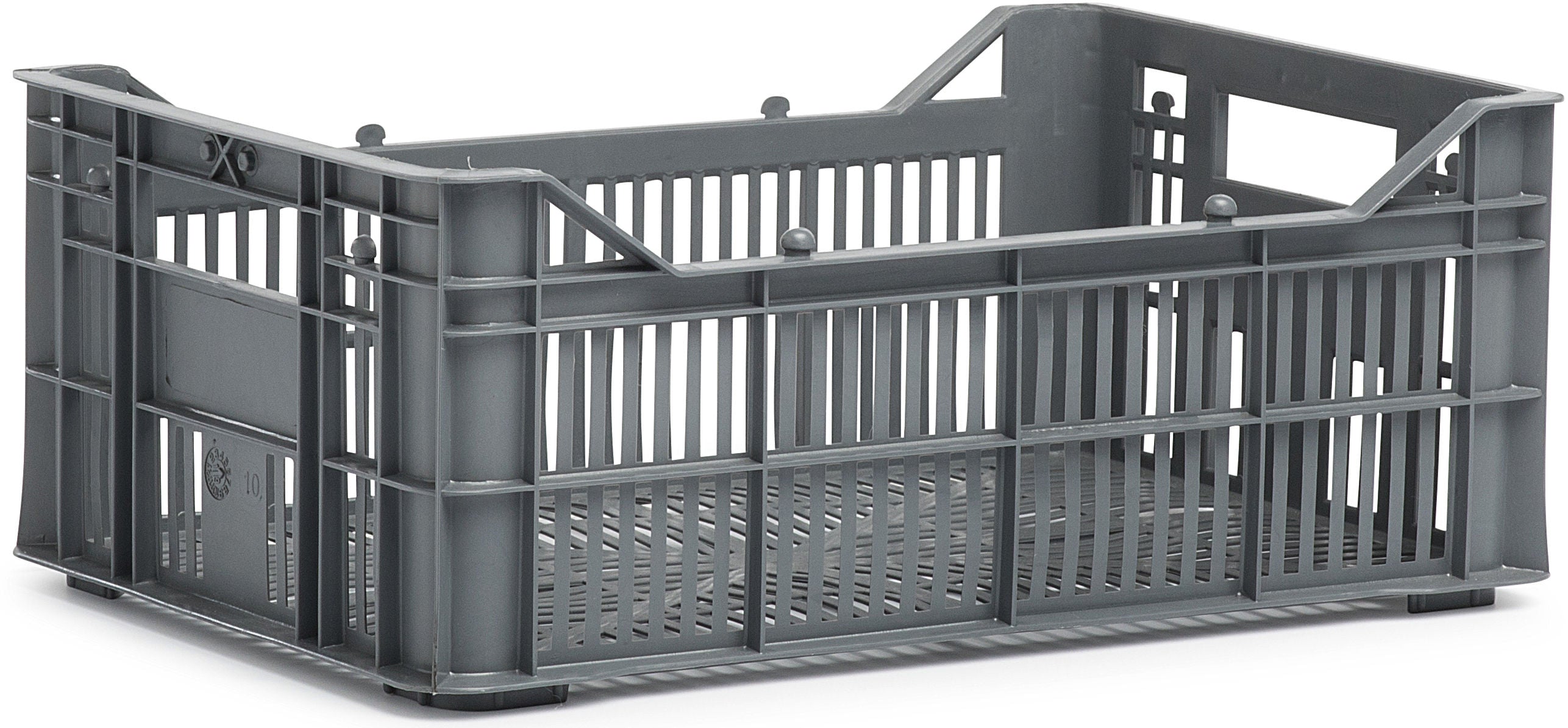 Urban proof fietskrat helsinki kunststof 7l als grijs 30x20x11 cm