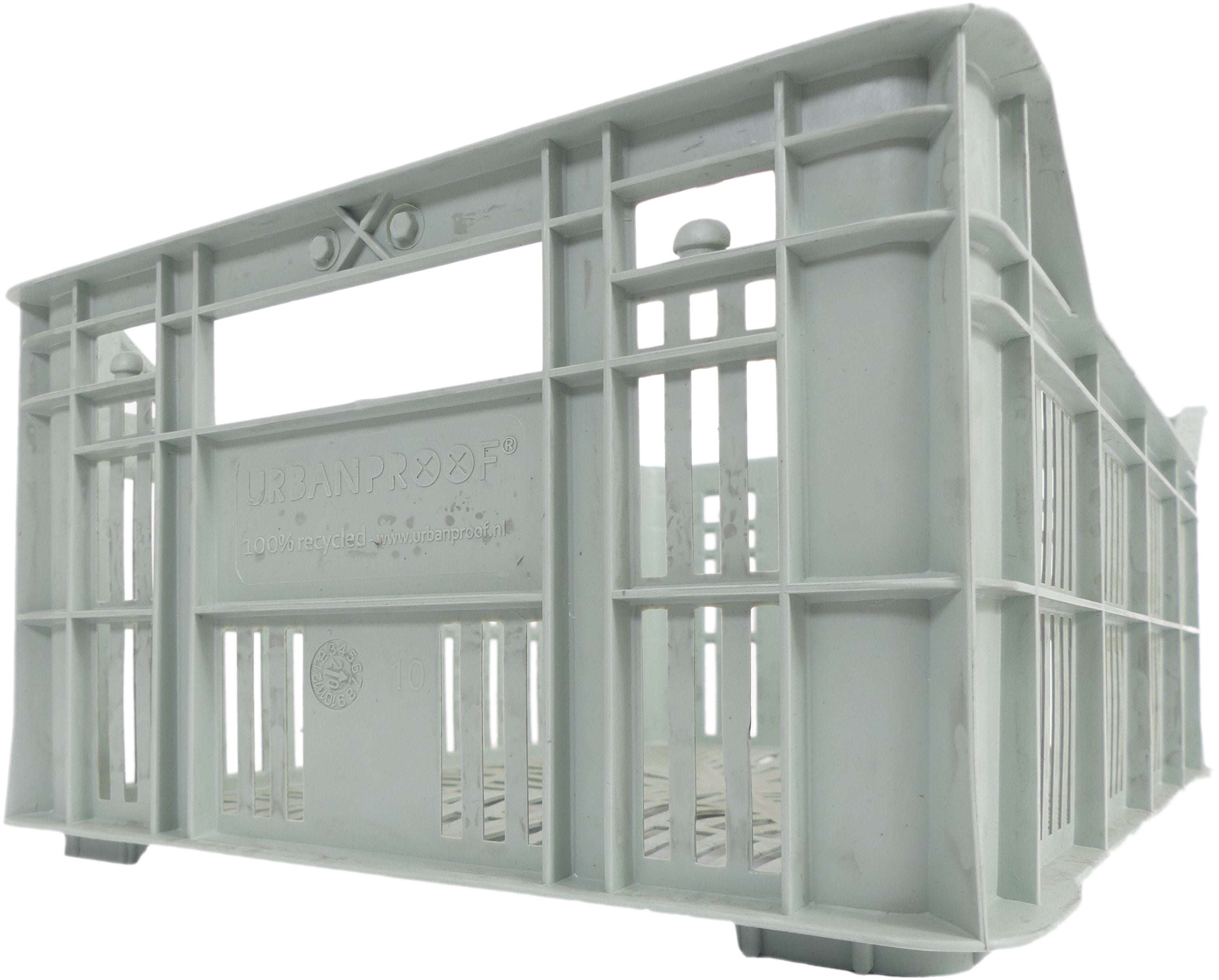 URBAN PROOF Fietskrat Kunststof | Gerecycled Polypropeen | Ijzig groen |