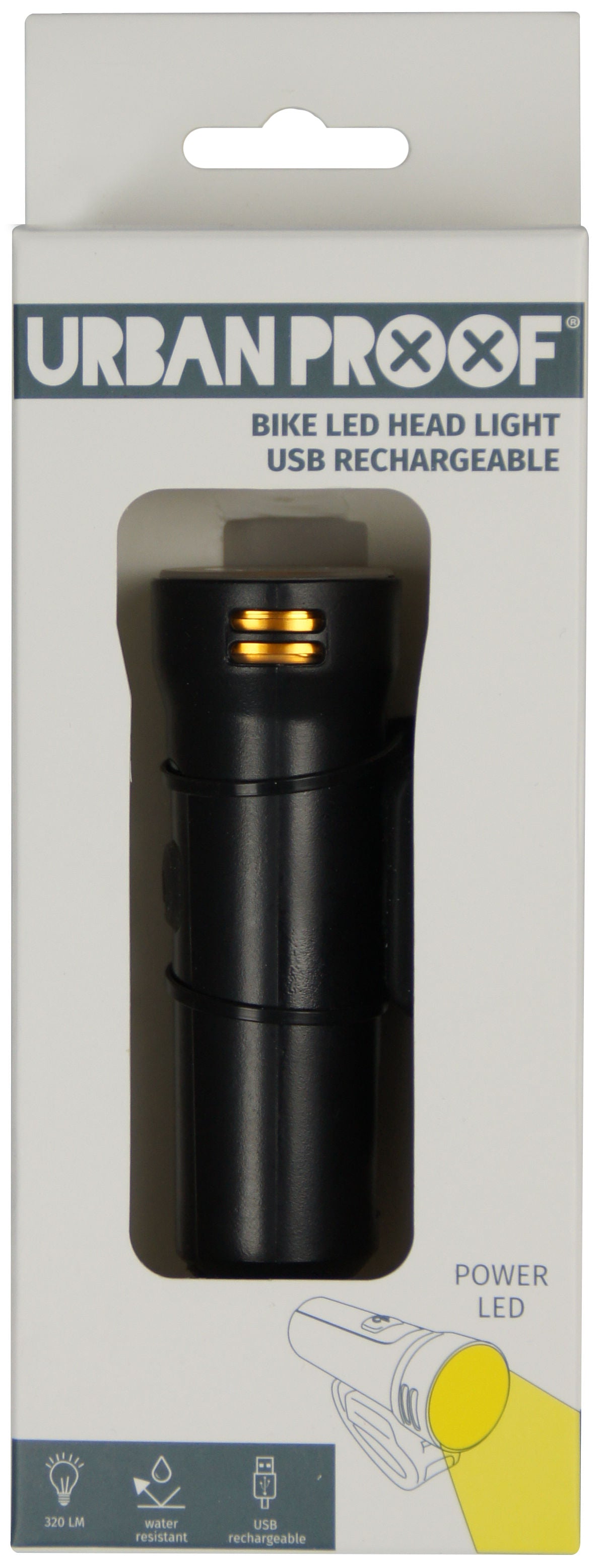 Phare LED Urban Proof Haute Luminosité -Rechargeable USB