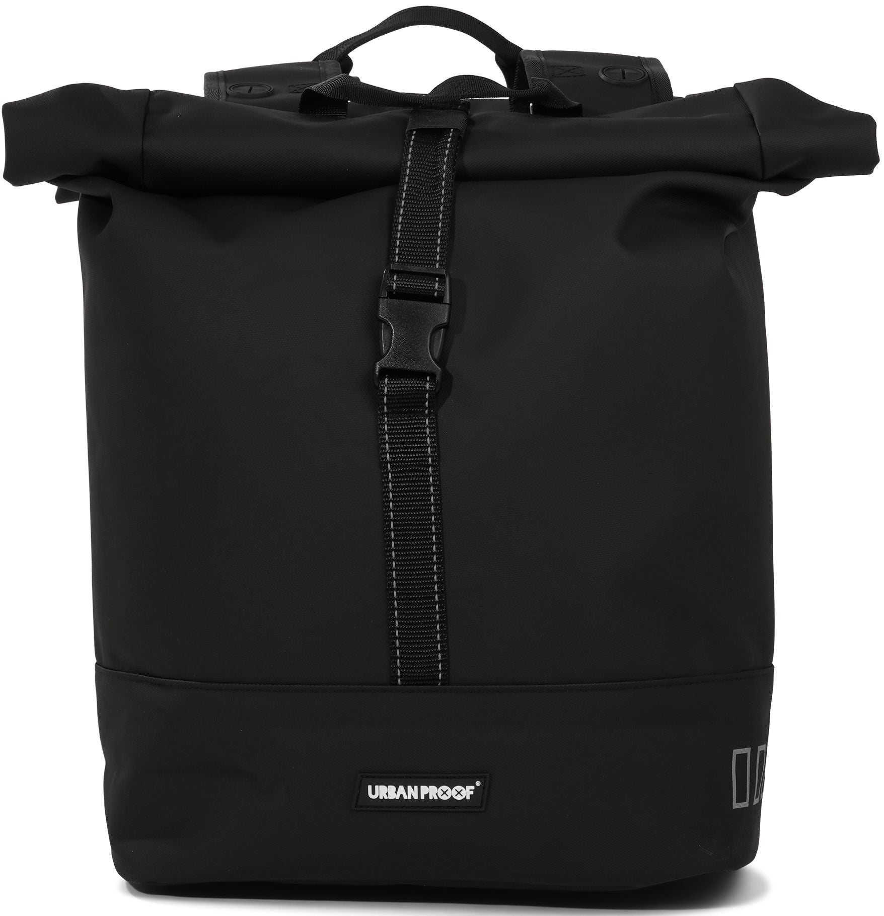 Urbanproof tas double roll up recycle 38l zwart
