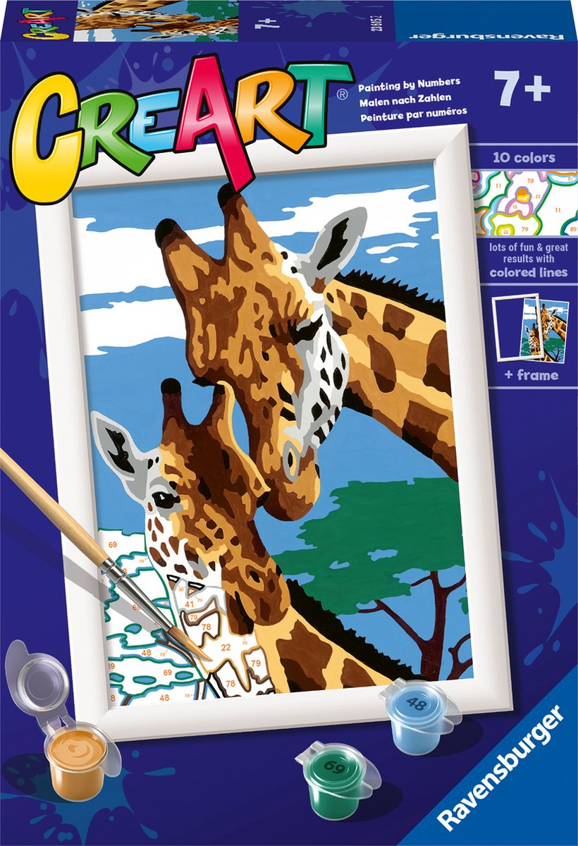 Ravensburger CreArt Paint by Numbers - Cute Giraffes