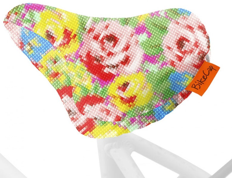 Zadeldek BikeCap Stitchy Bloemen