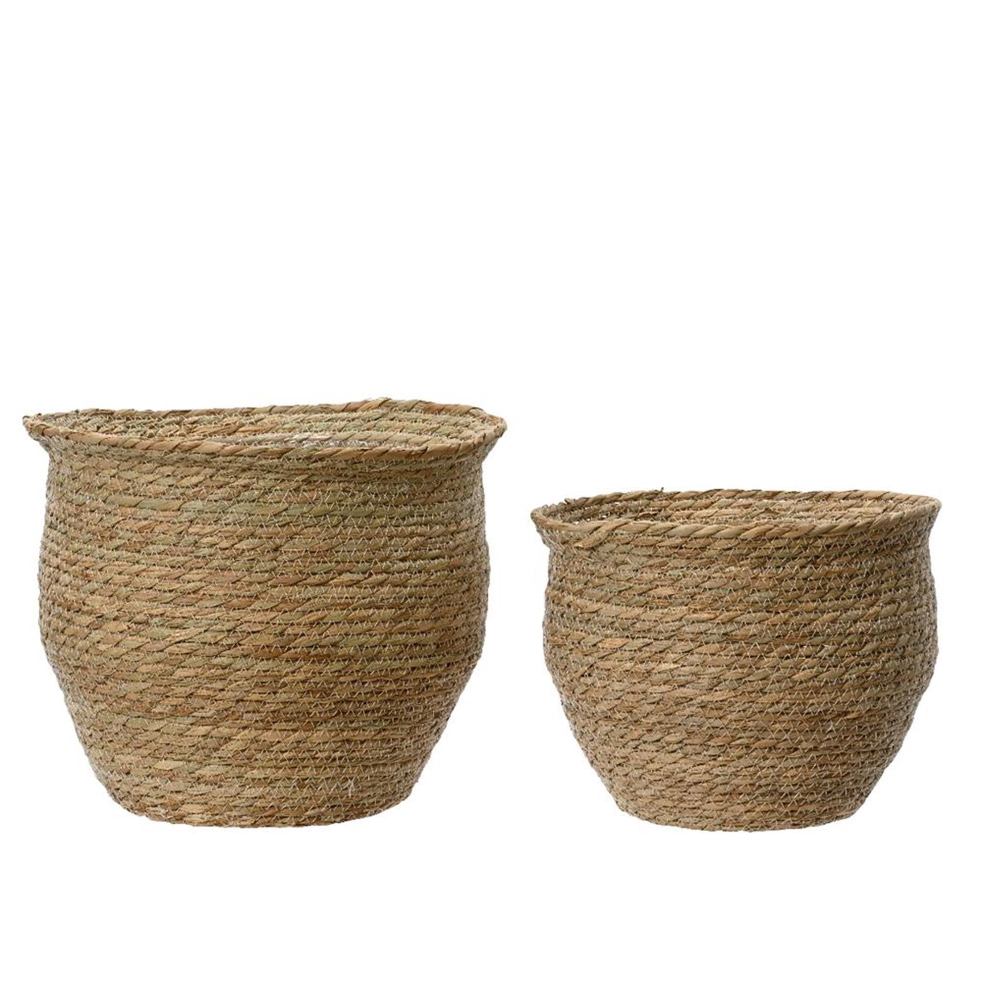 Decoris bloempot rush 2-delig