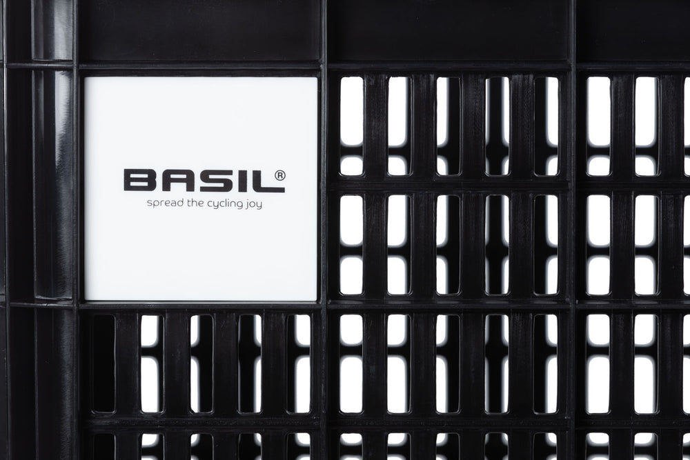Basil fietskrat S MIK - klein - 17,5 liter - zwart