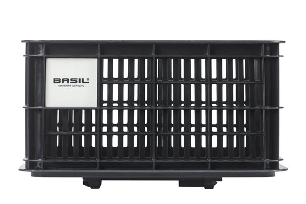 Basil Caisse de vélo en plastique | Plastique | Noir | Système de micro