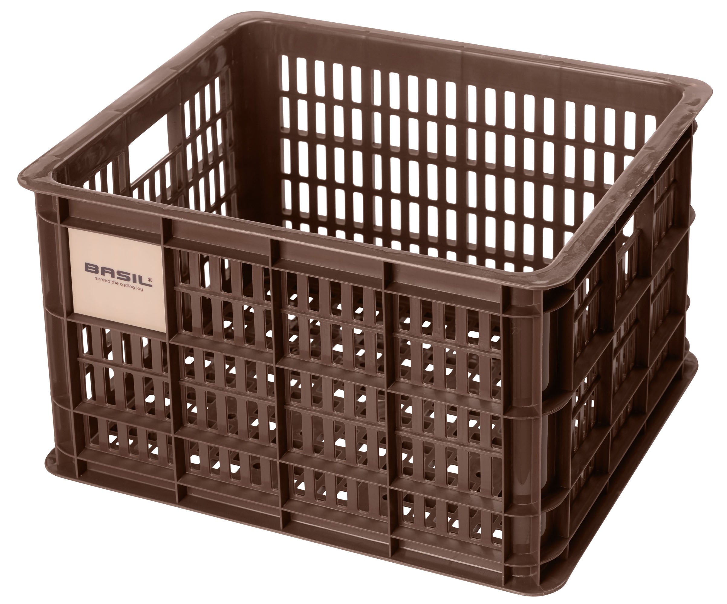 Caisse de vélo recyclée Basil Crate M 29,5 litres 35 x 45 x 25 cm - marron