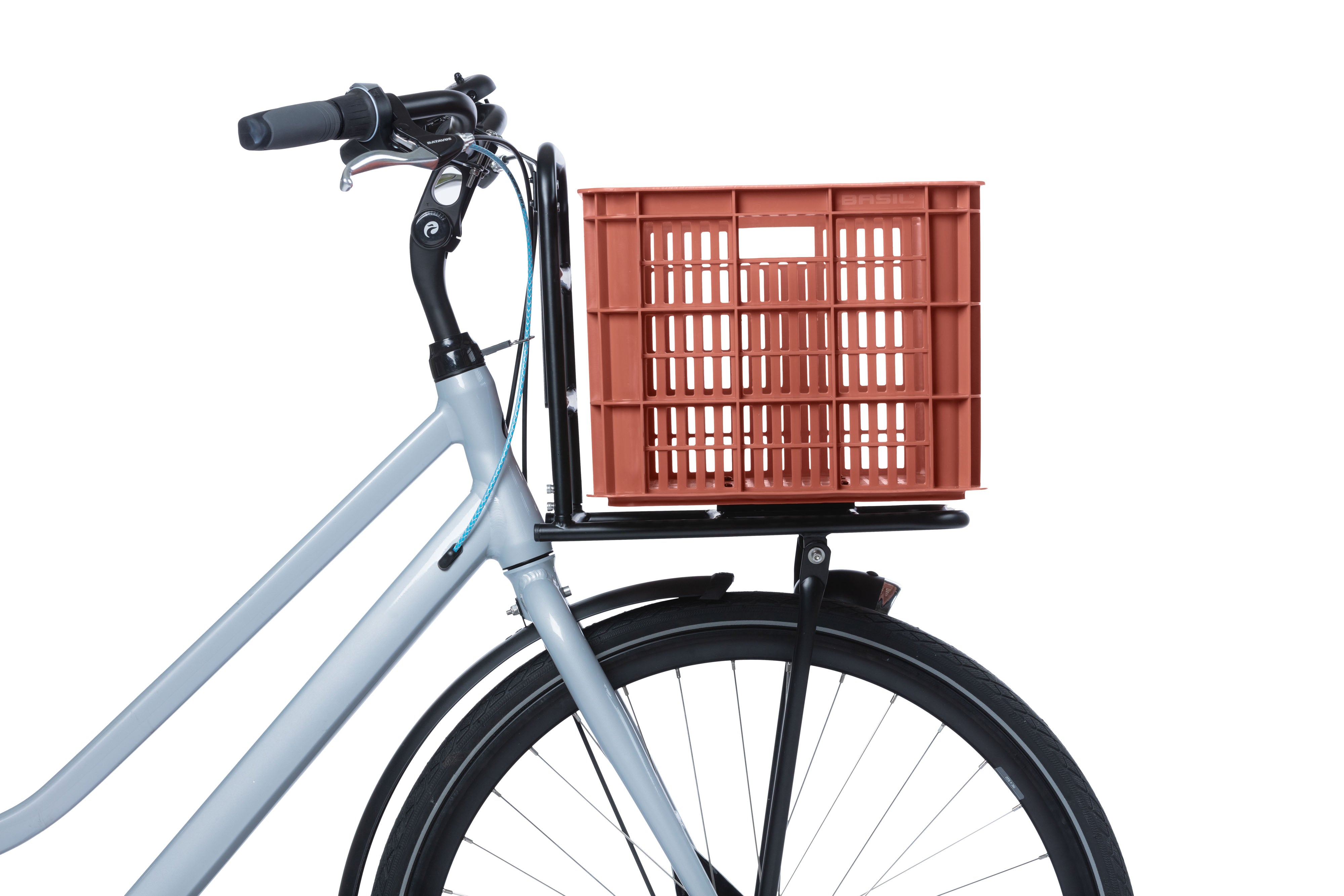 Basil fietskrat L - groot - 40 liter - rood