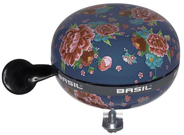 Sonnette de vélo Basil Bloom ø80mm - bleu indigo
