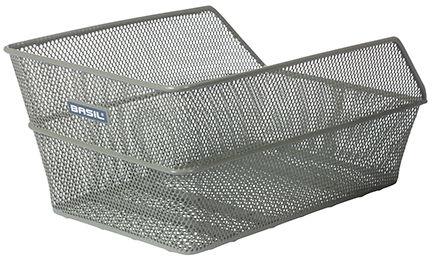 Basil Cento Flower- fietsmand - achterop - olijfgroen