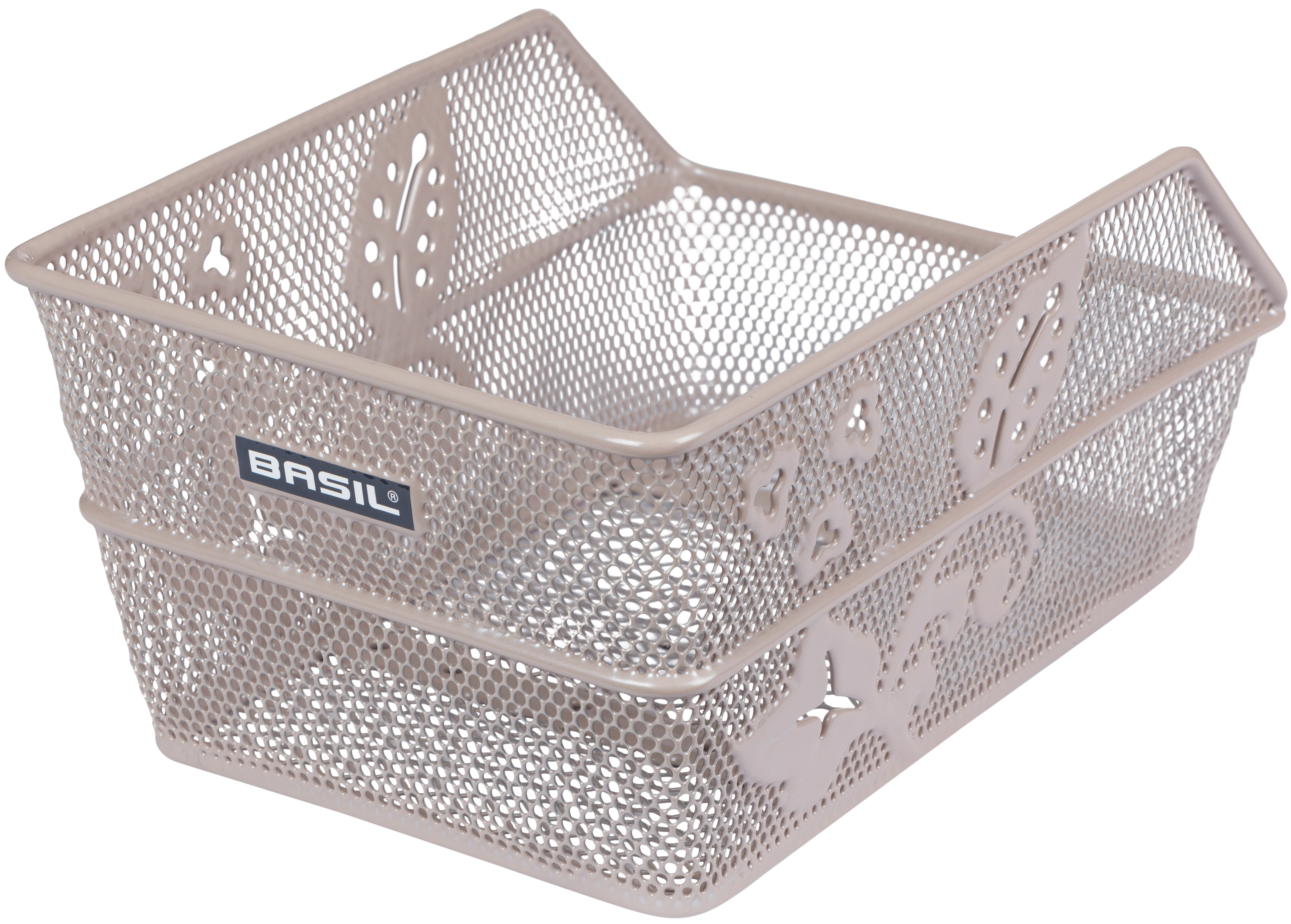 Basil fietsmand cento flower s 31 x 21 x 0 - nude metallic