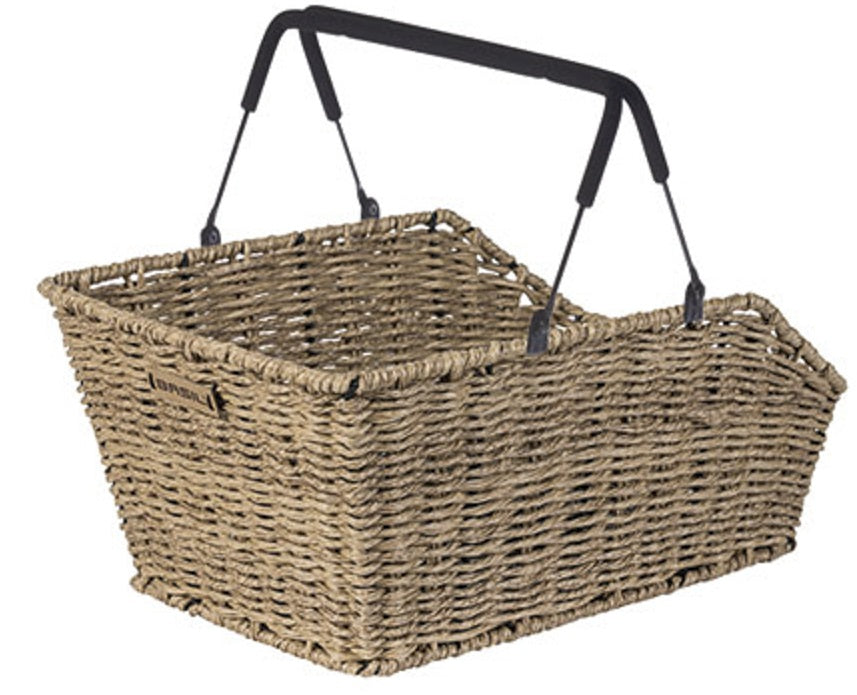 Basil fietsmand cento rotan look multi systeem 40 x 25 x 12 cm - zeegras