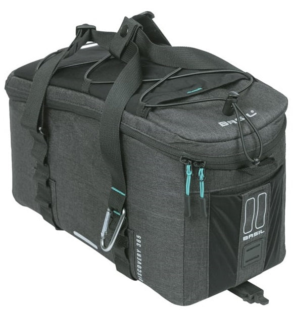 Basil bagagedragertas Discovery 365d mik 9 liter 34 x 16 x 18 cm - zwart