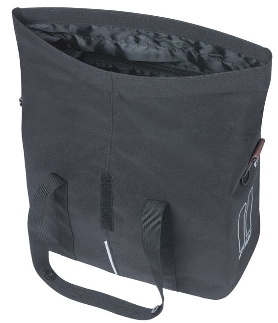 Basil fietshandtas city mik 8 - 11 liter 19 x 30 x 26 cm - zwart