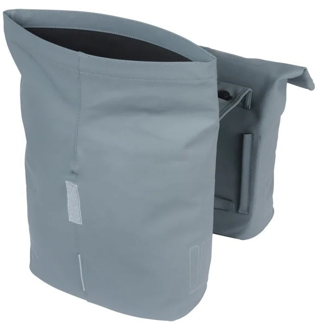 Basil tas city dubbel mik vegan leer | grafietblauw 32l