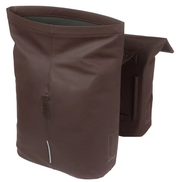 Basil dubbele fietstas city mik 28-32 liter - roasted brown