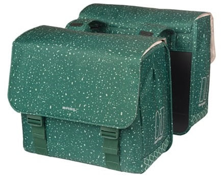 Basil dubbele fietstas flair 35 liter - groen