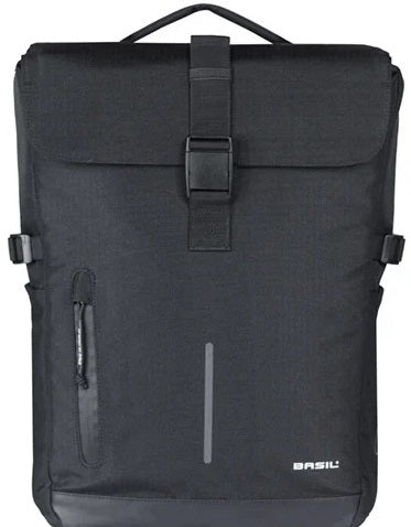 Basil tas move dubbel mik zwart | 30l