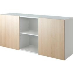Bach kast met schuifdeuren hammerer 2fh eiken, wit