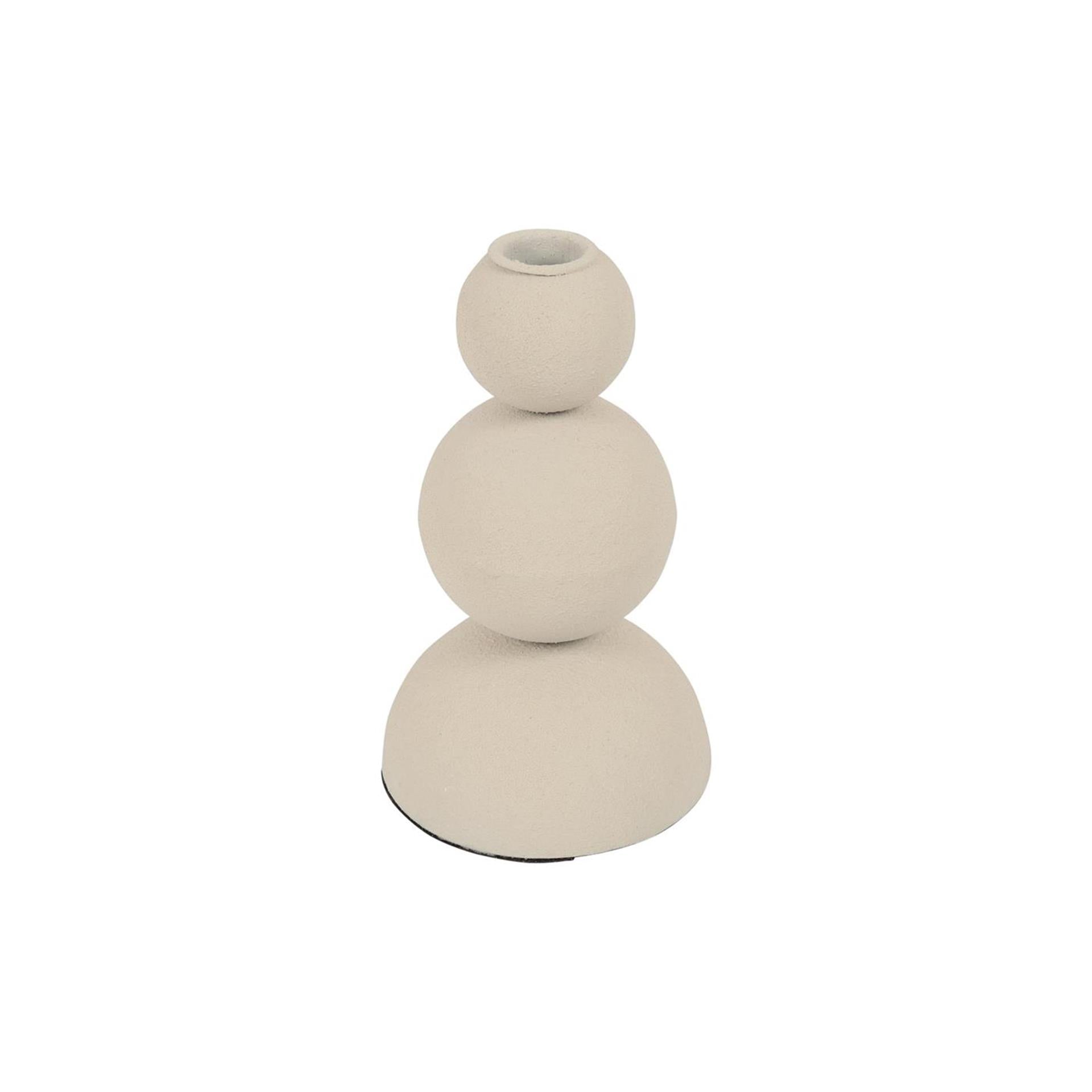 Countryfield kandelaar saris s crème ø10xh17,5cm