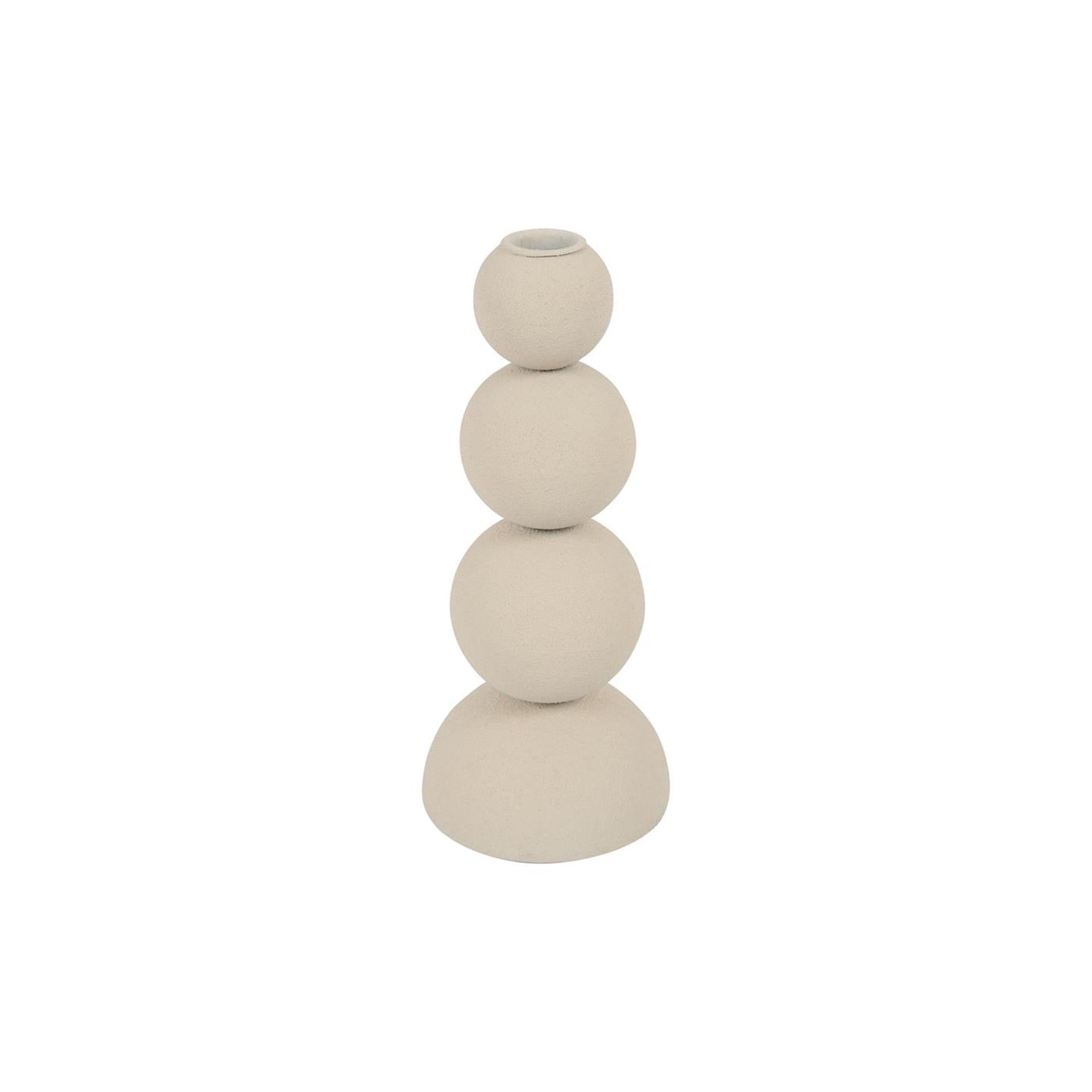 Countryfield kandelaar saris m crème ø10xh23,5cm