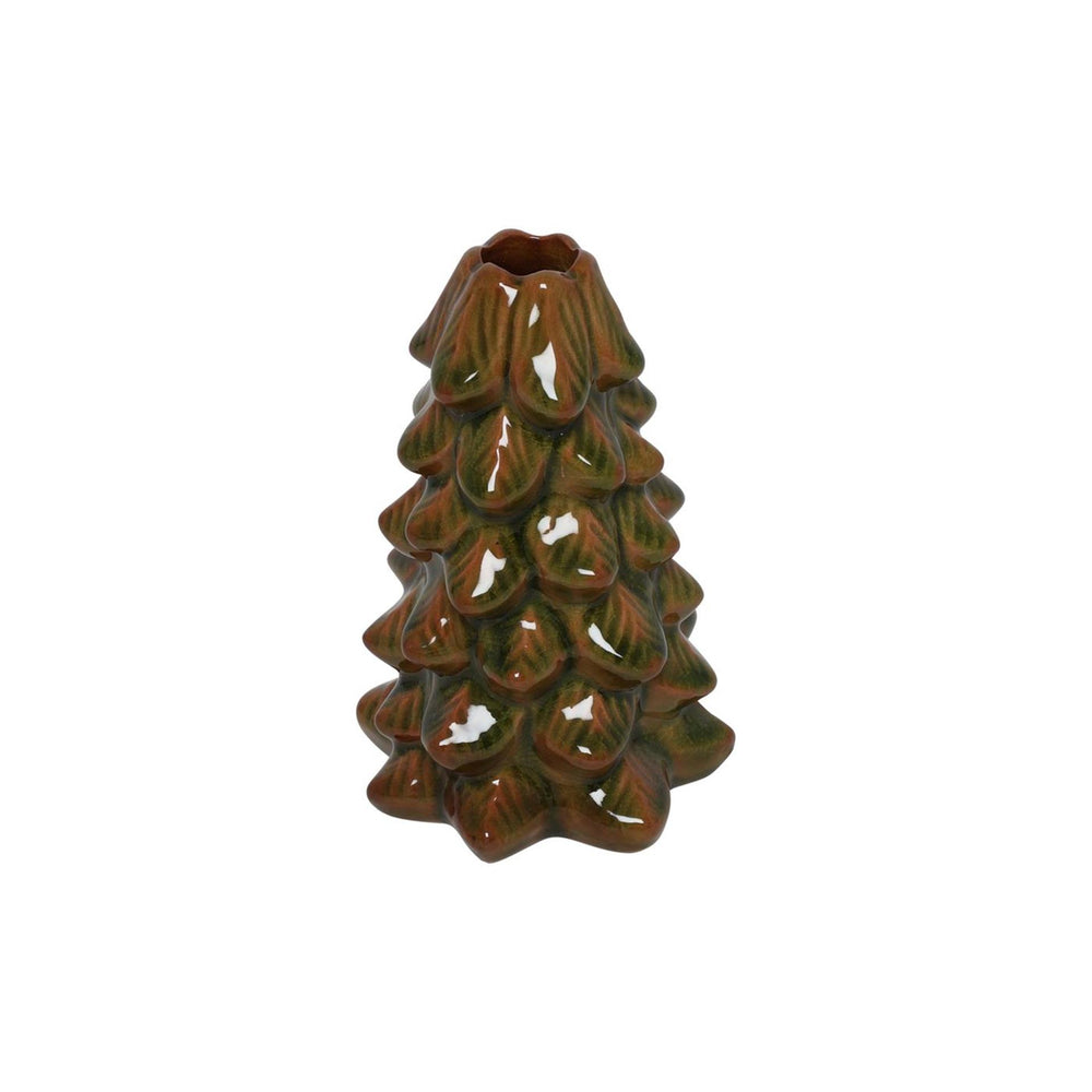 Countryfield kaarshouder tree s groen ø10xh15cm