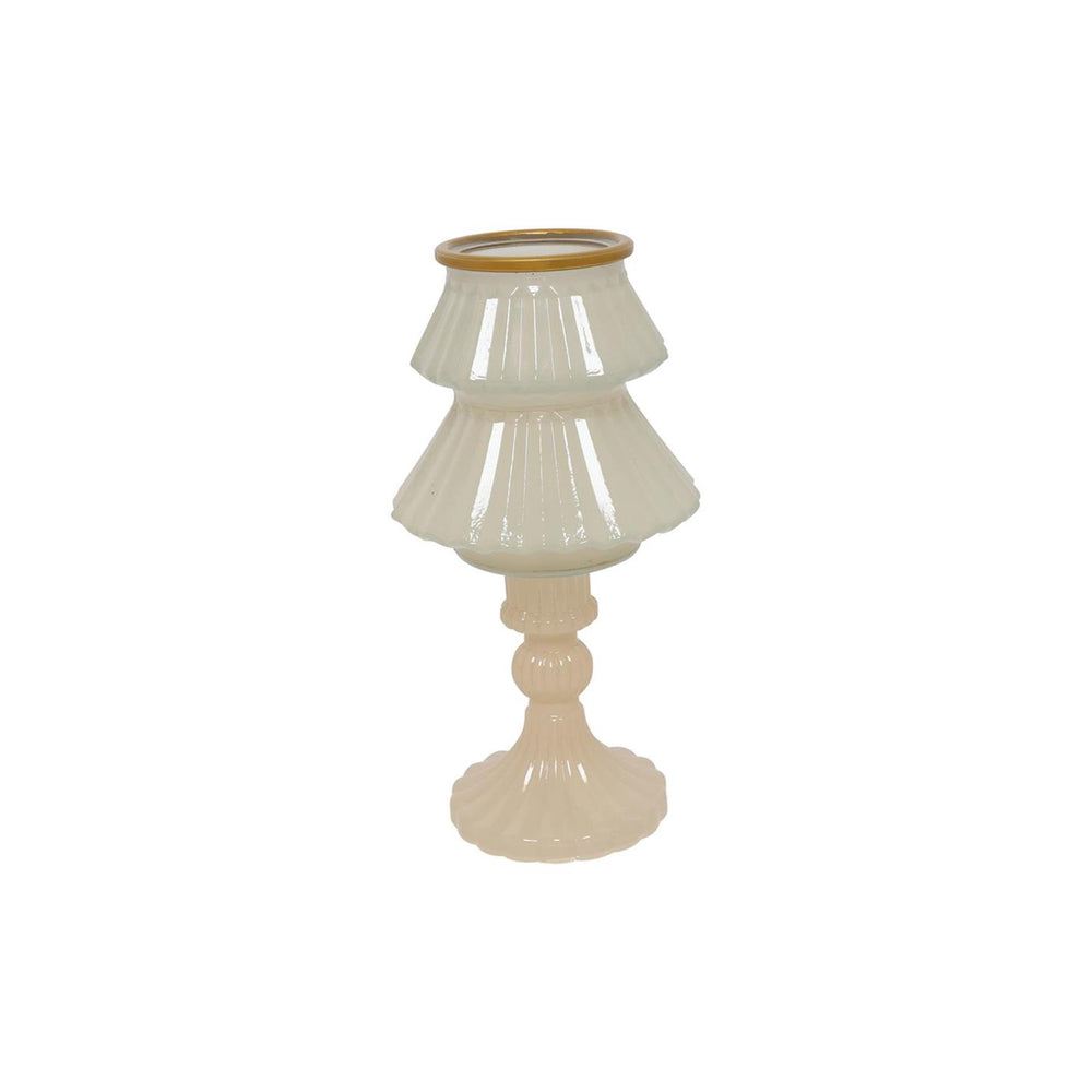 Countryfield kandelaar boom tallina s crã¨me glas ø10,5xh18,5cm