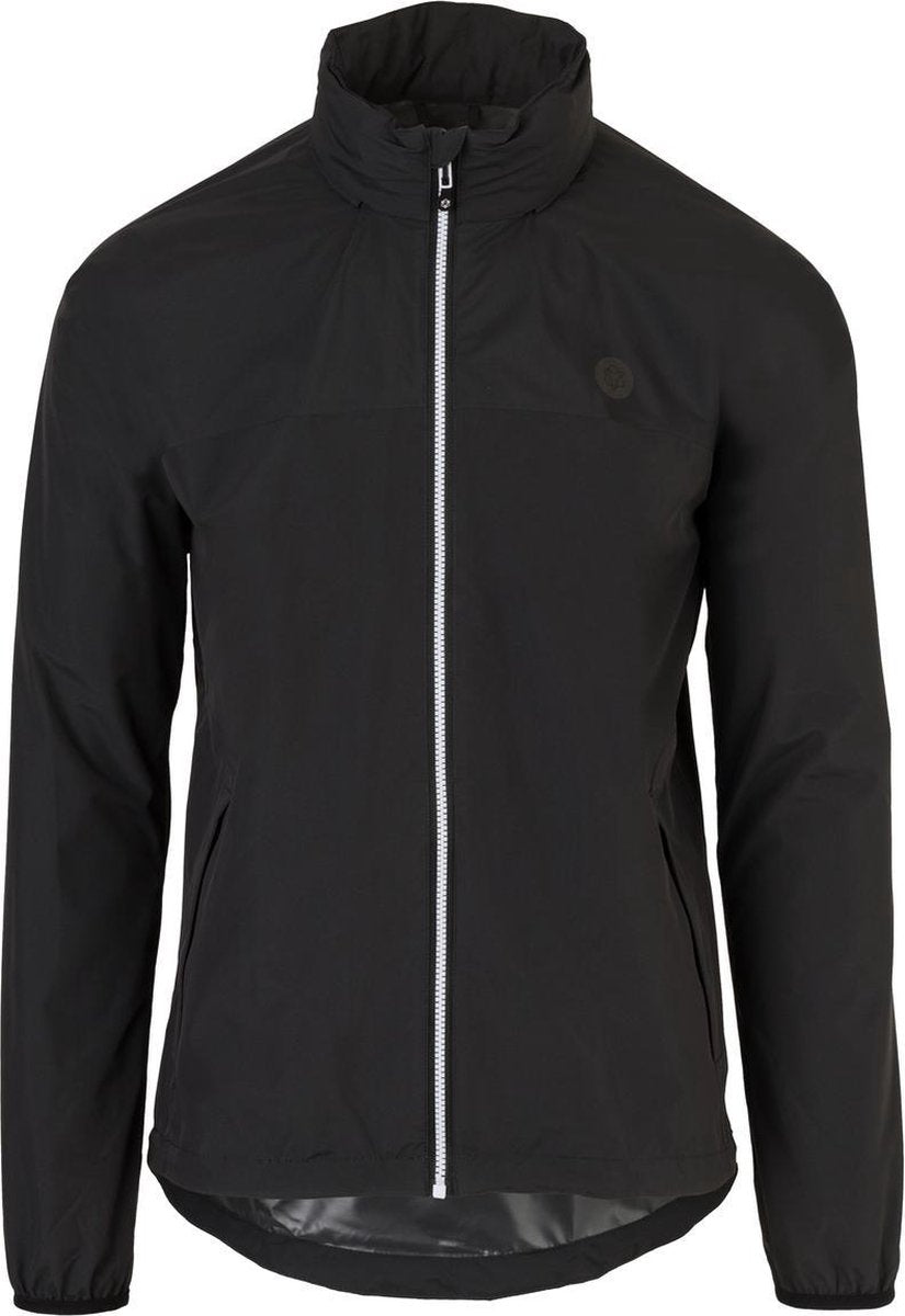 Agu go regenjas essential - regenjas dames heren - ademende en waterdichte regenjas - fietsjack - zwart - xxl