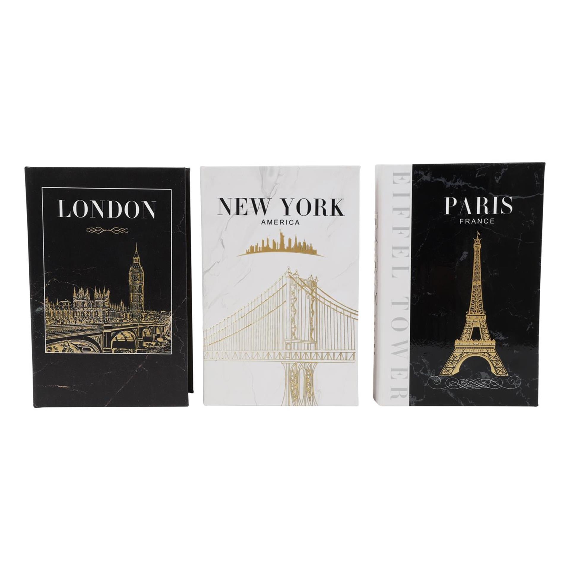 Countryfield opbergboek ny parijs londen 27x18x7cm