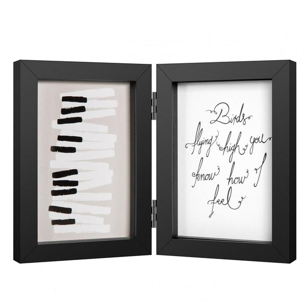 Henzo fotolijst piano tweeluik 10x15cm zwart