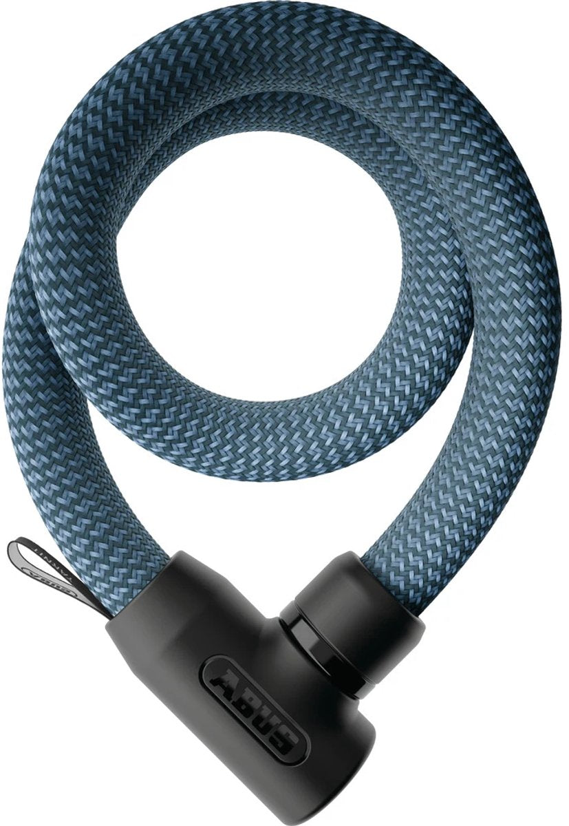 Abus fietsslot textiel-kettingslot - yarnit™ 4004k - security level 7 - blauw - 110 cm - geschikt voor elektrische fietsen en stadsfietsen - lichtgewicht - slechts 0,88 kg