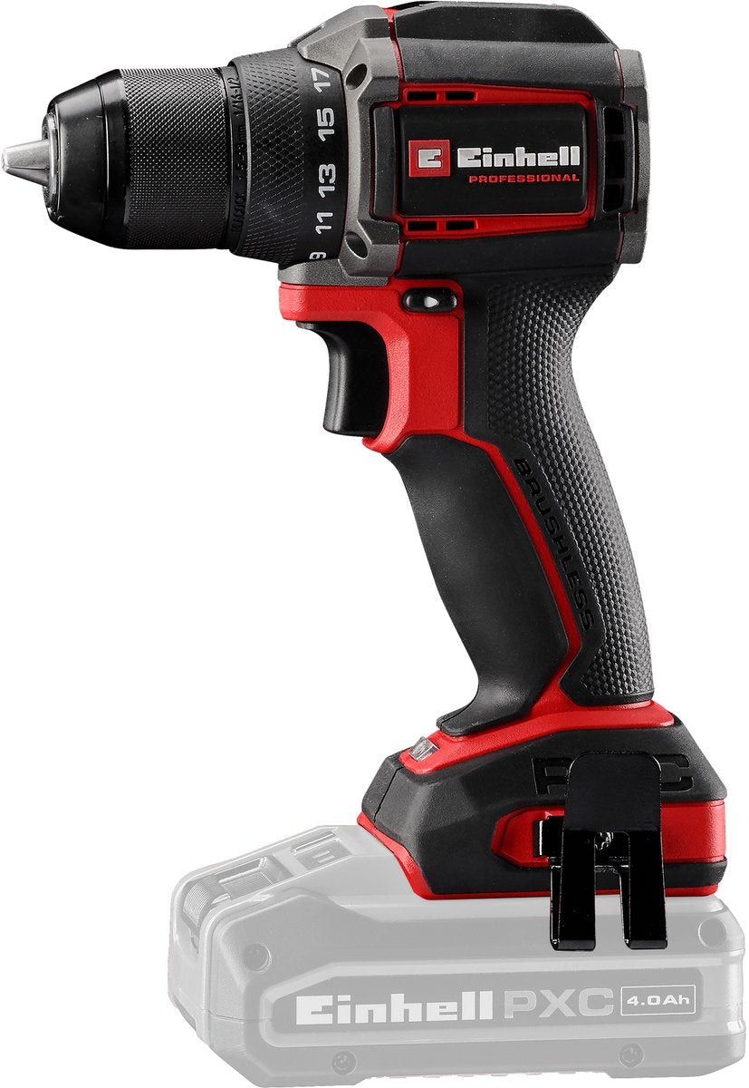 Einhell professional accu boor- schroefmachine tp-cd 18 50-c li bl solo - power x-change - 18 v li-ion - compact model - 50 nm - 0-500 0-2.000 t min - koolborstelloze motor - excl. accu en lader