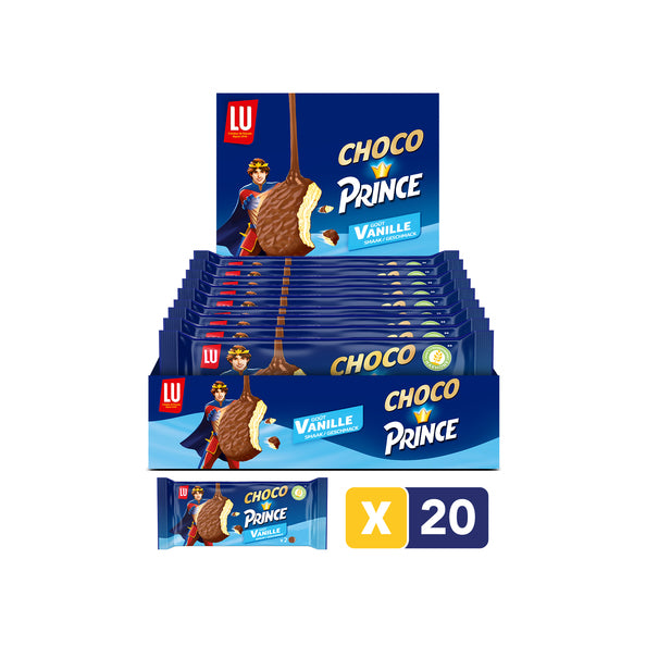 Lu choco prince duo vanille blauw (20x 57gr)