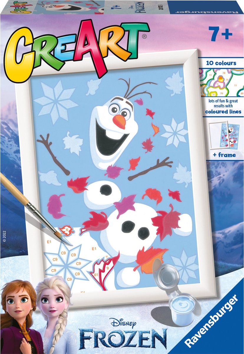 CreArt Schilderen op Nummer - Disney Frozen Vrolijke Olaf