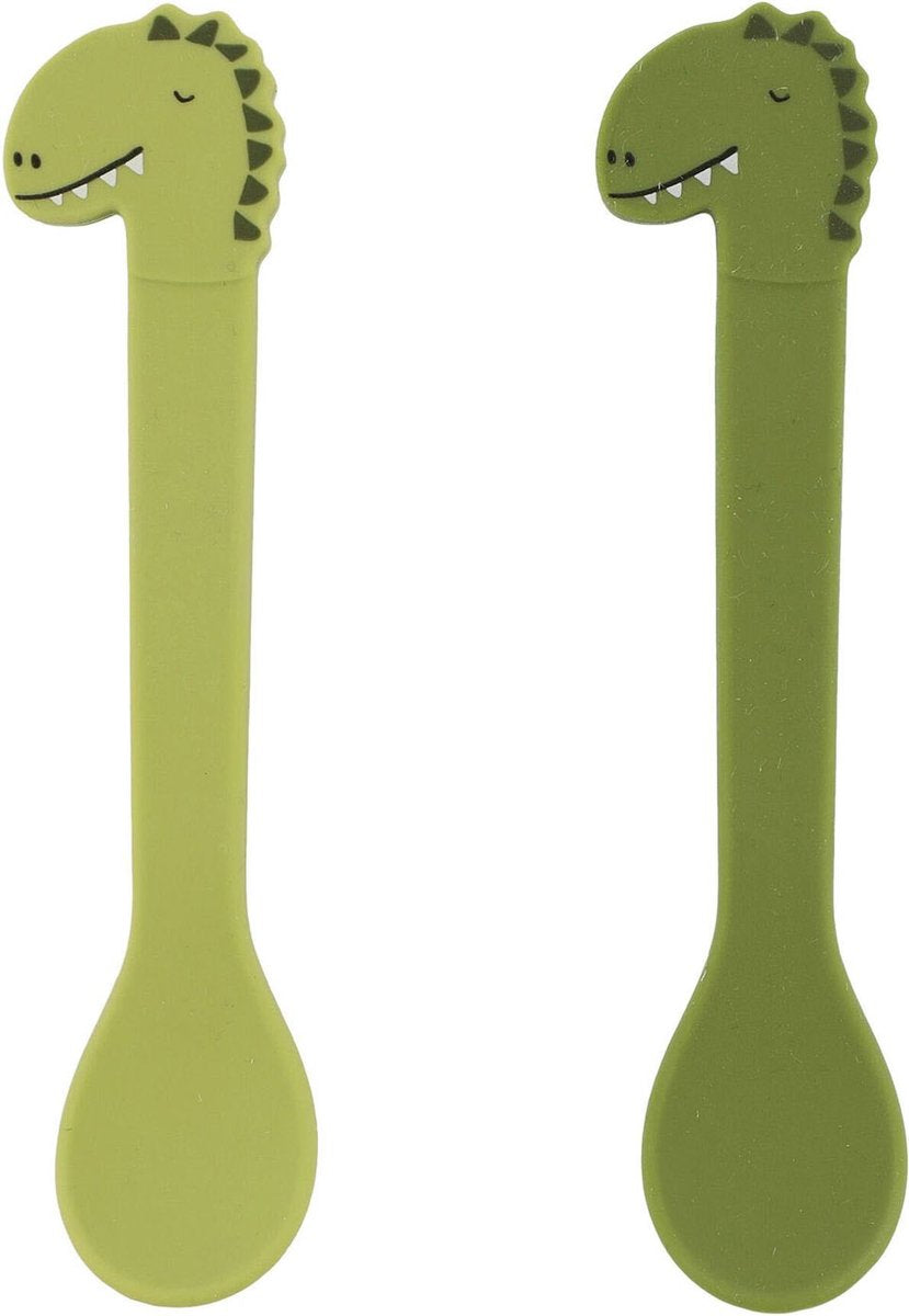Trixie silicone spoon 2-pack - mr. dino