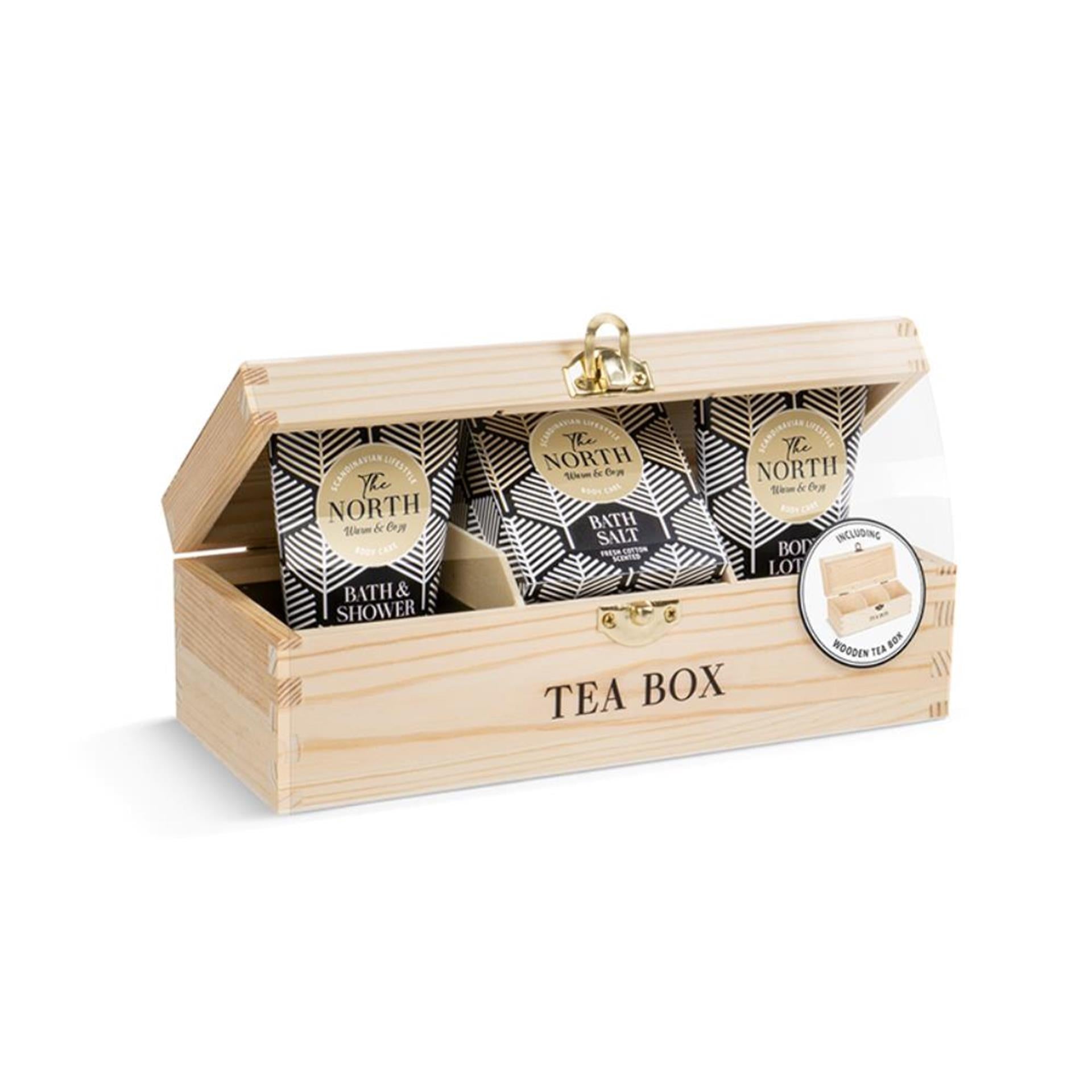Source balance the north badgeschenkset met theedoos